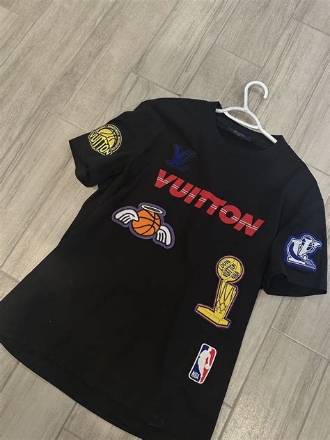 louis vuitton nba shirt black|Louis Vuitton long sleeve shirt.